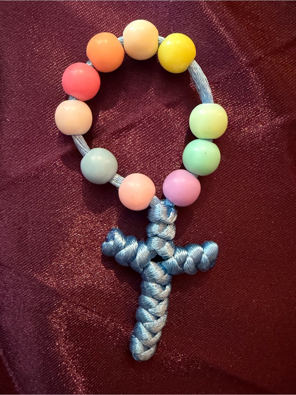 Kids/Baby Beaded Cross Bracelet Multicolor - Arts and Crafts or Accessories